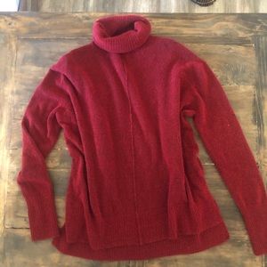 Athleta Red Turtleneck Sweater